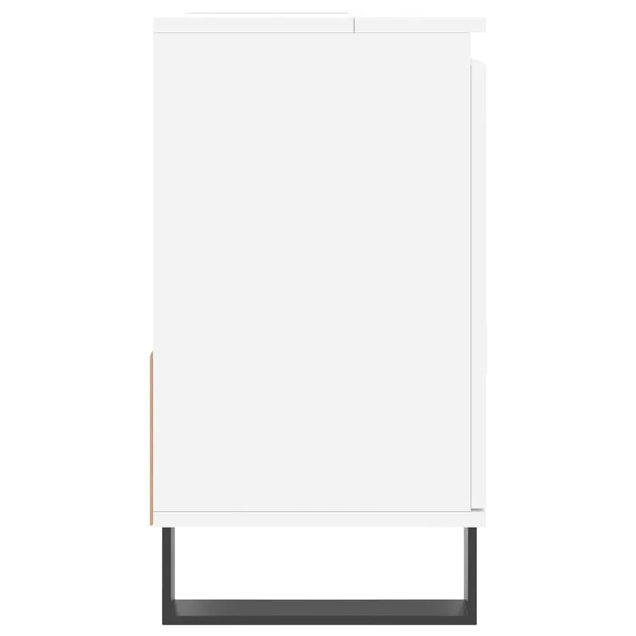 Armoire de salle de bain blanc 65x33x60 cm bois d'ingénierie - 6