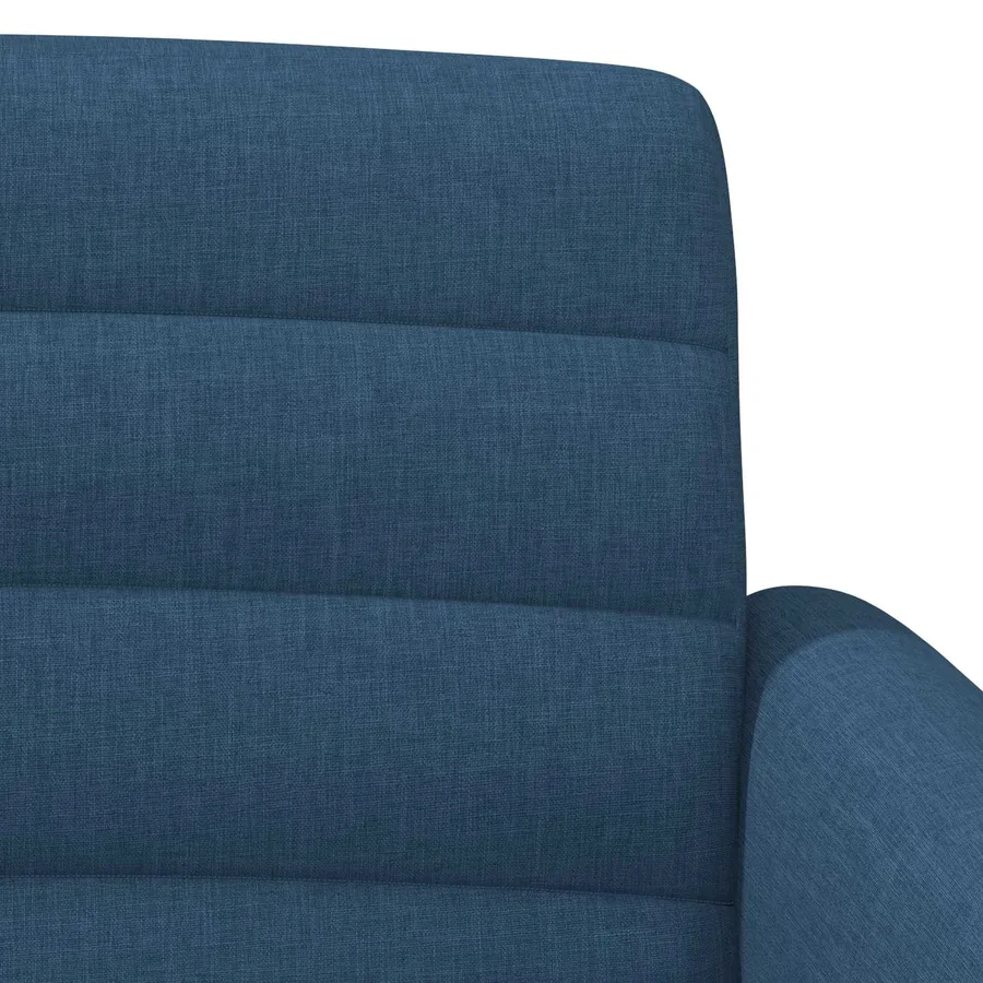 Canapé love seat avec capitonnage en boutons Bleu Tissu - 7