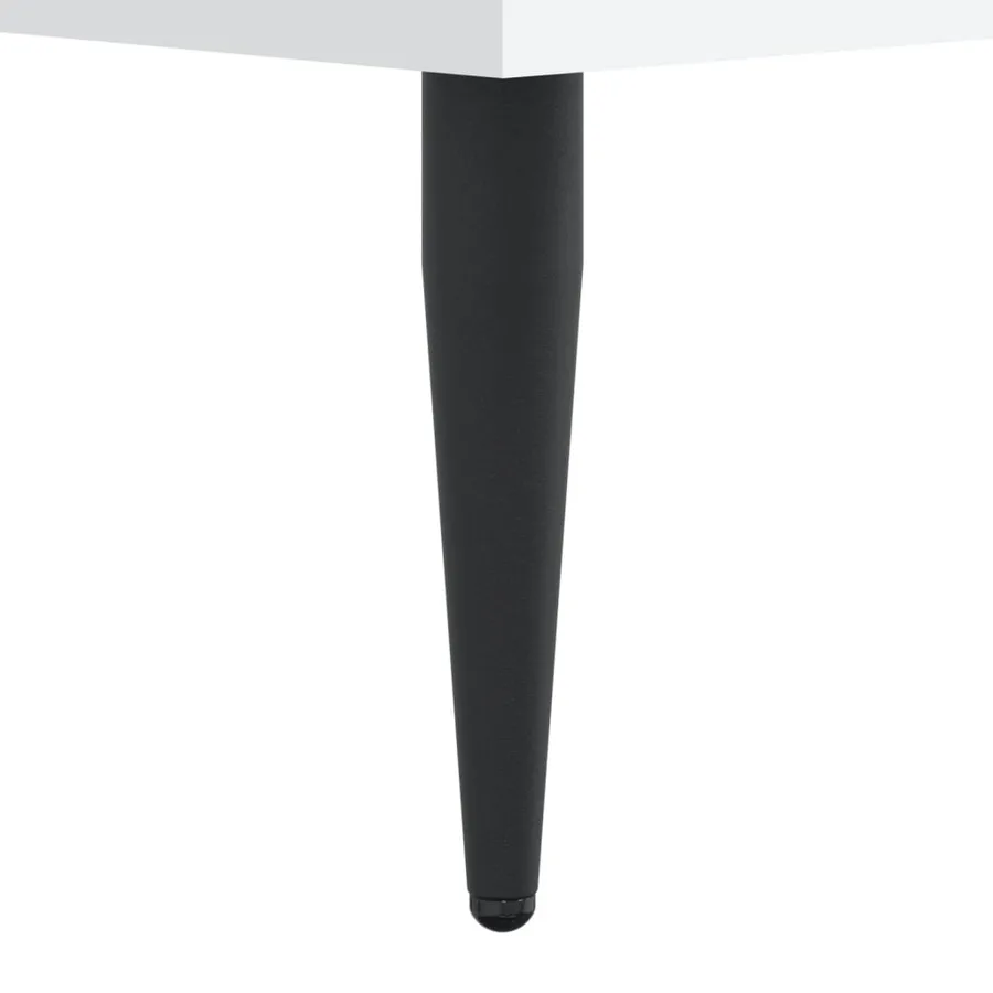 Cadre de lit sans matelas blanc 120x200 cm bois ingénierie - 8