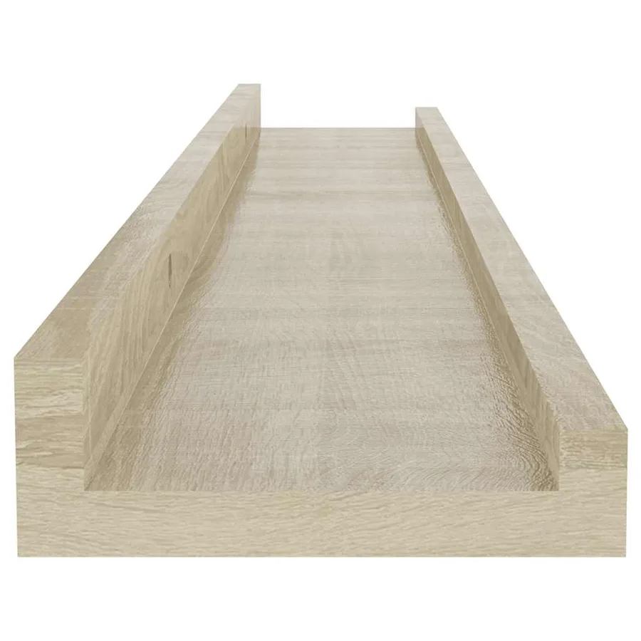Étagères murales 4 pcs chêne sonoma 60x9x3 cm - 7