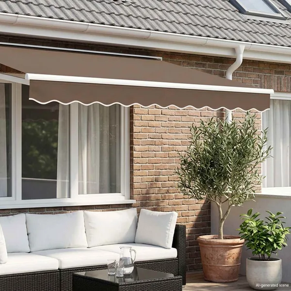 Remplacement de lambrequin Taupe 4 m Polyester