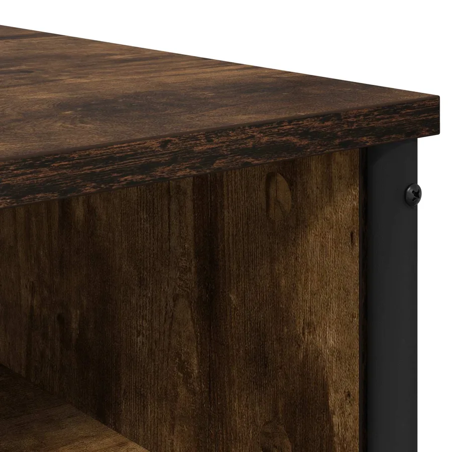 Table de Toilette Chêne fumé 81 x 40 x 131 cm Bois d'ingénierie - 7