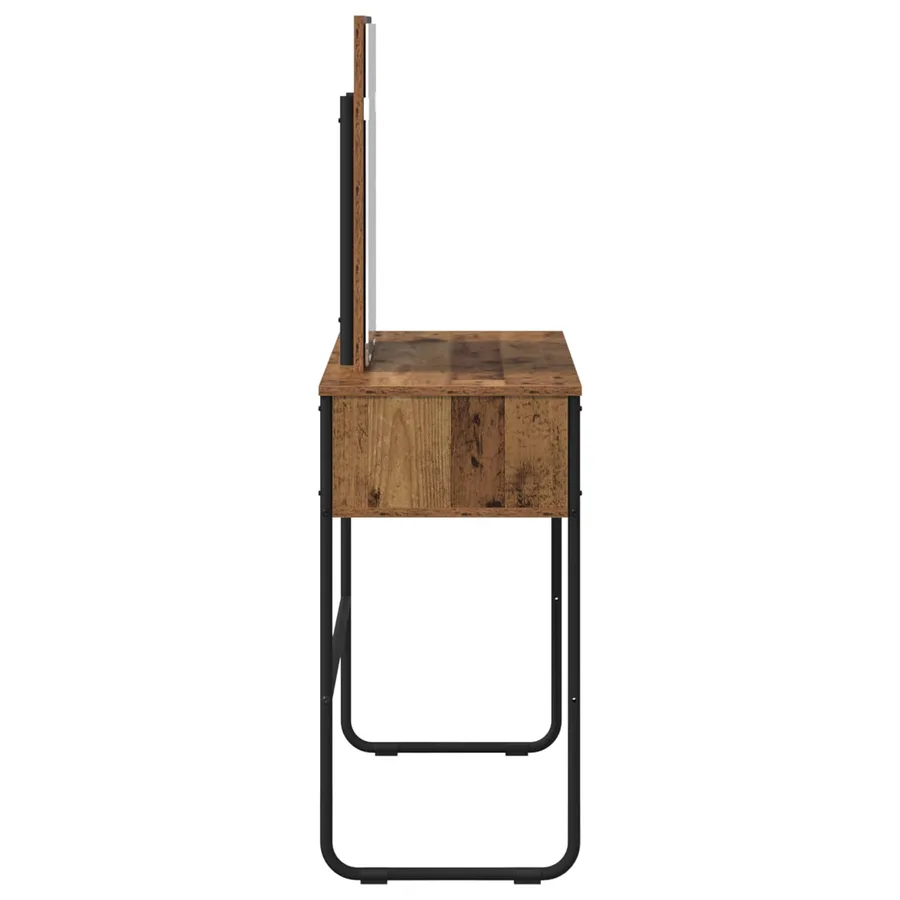 Table de Toilette avec étagère Bois ancien 81 x 40 x 131 cm - 5