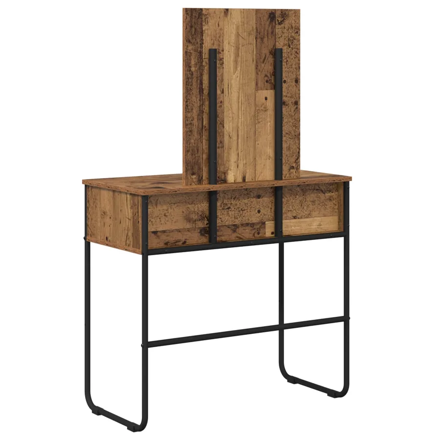 Table de Toilette avec étagère Bois ancien 81 x 40 x 131 cm - 6