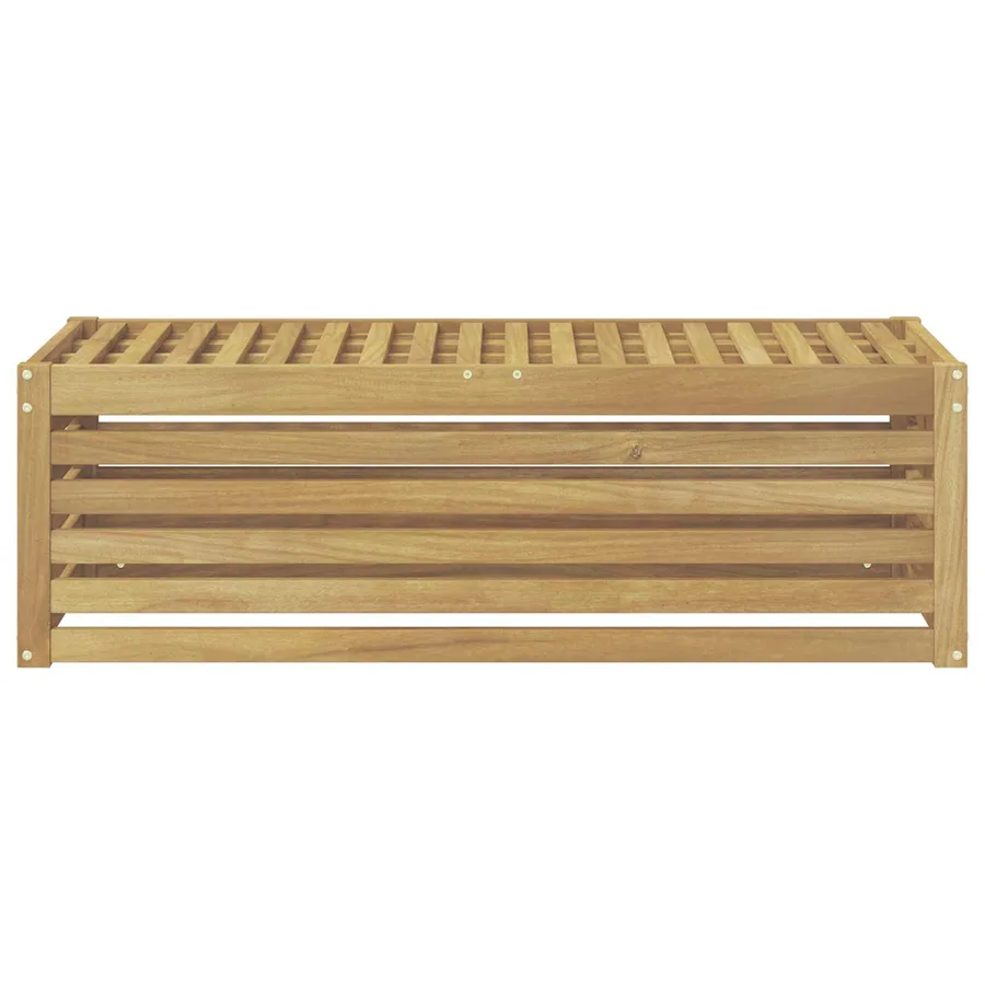 Banc de Jardin Blanc 115 x 43 x 37 cm Bois d'Acacia Massif - 3