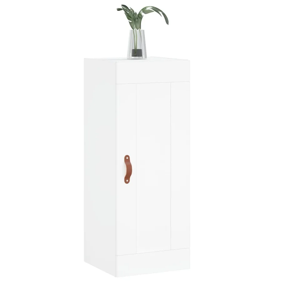 Armoire murale blanc 34,5x34x90 cm bois d'ingénierie - 4
