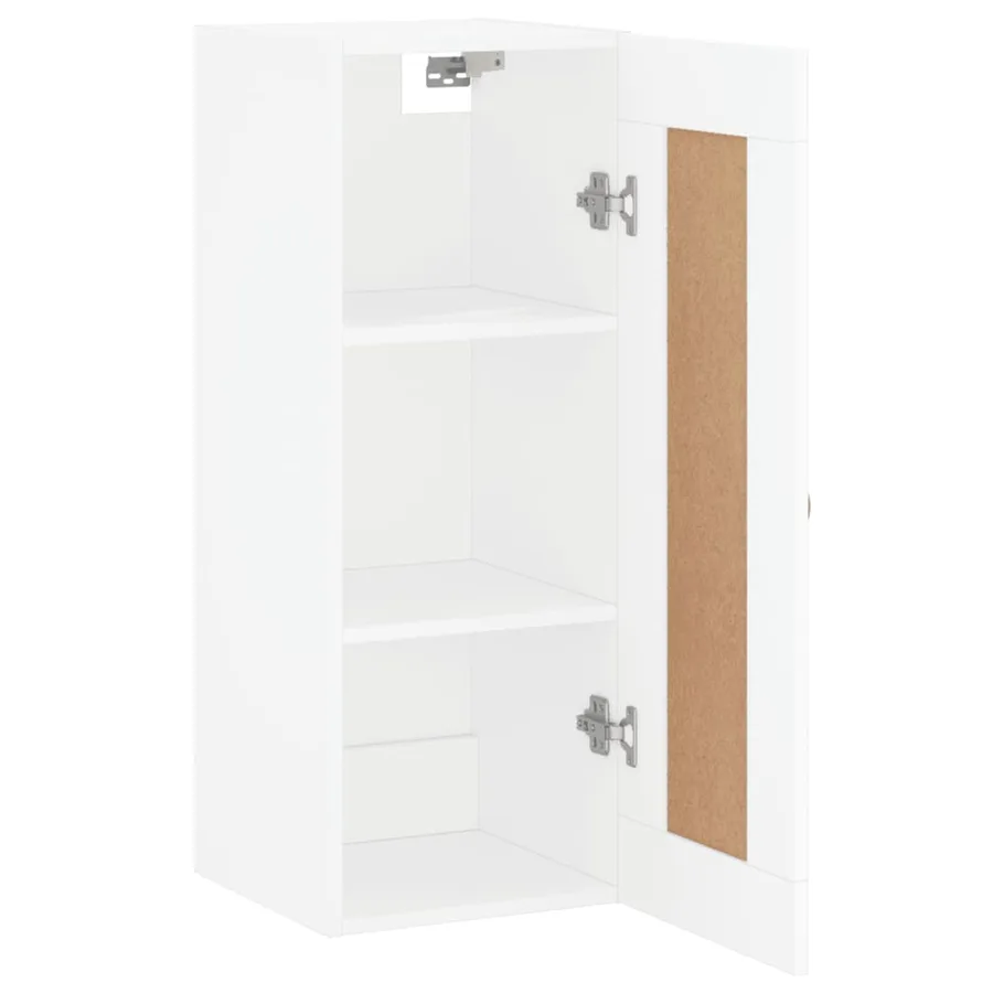 Armoire murale blanc 34,5x34x90 cm bois d'ingénierie - 6