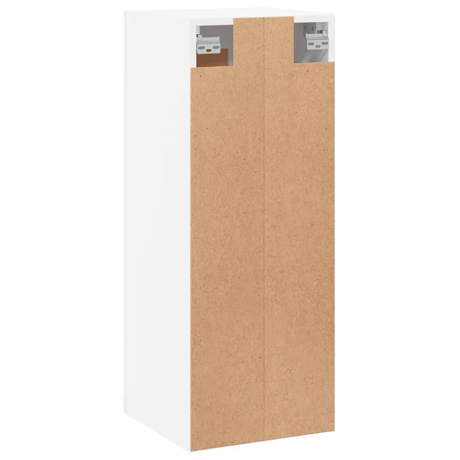 Armoire murale blanc 34,5x34x90 cm bois d'ingénierie - 9