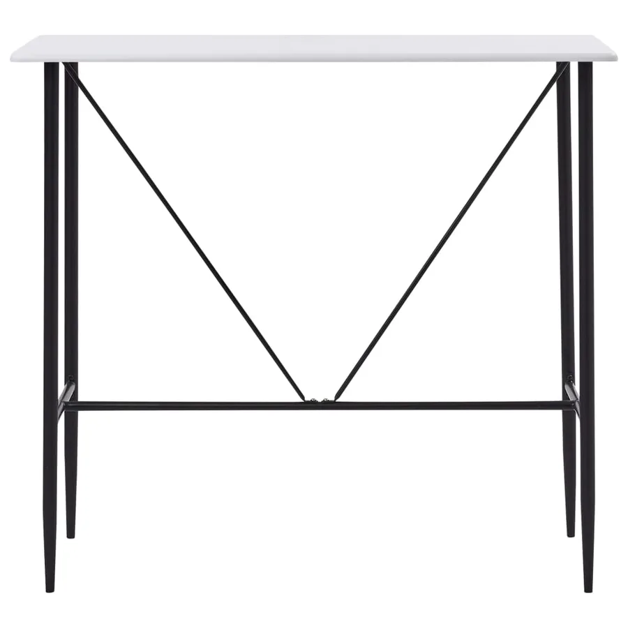 Table de bar Blanc 120x60x110 cm MDF - 2