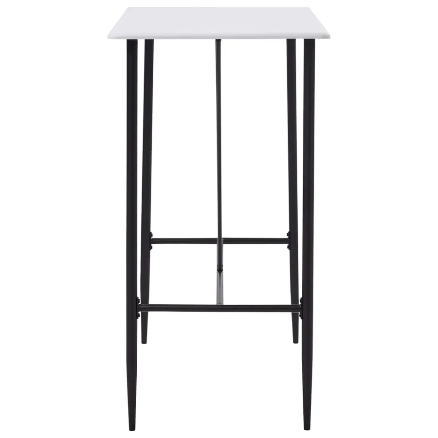 Table de bar Blanc 120x60x110 cm MDF - 3