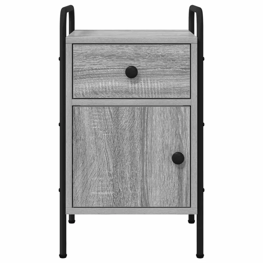 Table de chevet Sonoma gris 35 x 36,5 x 61 cm Bois d'ingénierie - 4