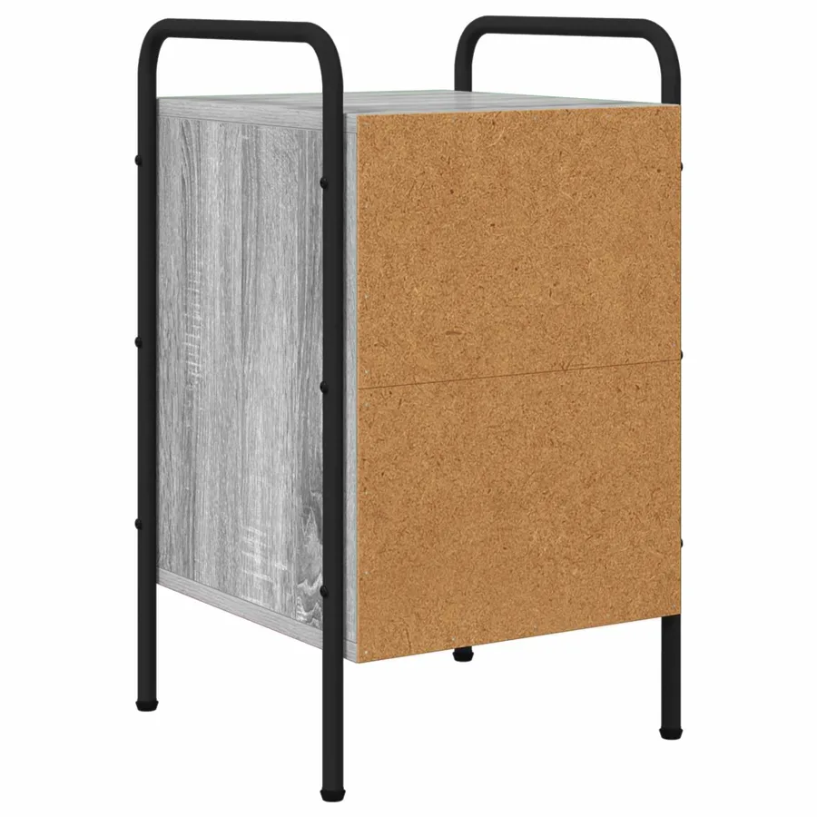 Table de chevet Sonoma gris 35 x 36,5 x 61 cm Bois d'ingénierie - 6
