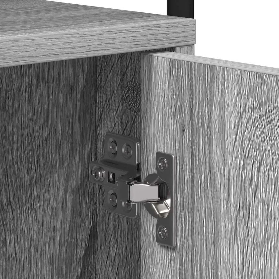 Table de chevet Sonoma gris 35 x 36,5 x 61 cm Bois d'ingénierie - 7