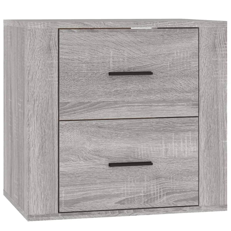 Table de chevet murale Sonoma gris 50x36x47 cm - 2