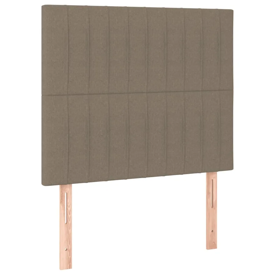 Sommier à lattes de lit avec matelas Taupe 80x200 cm Tissu - 6