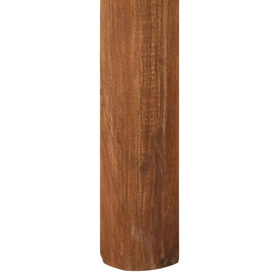 Table de bar bois massif d'acacia et finition miel 110x55x106cm - 6