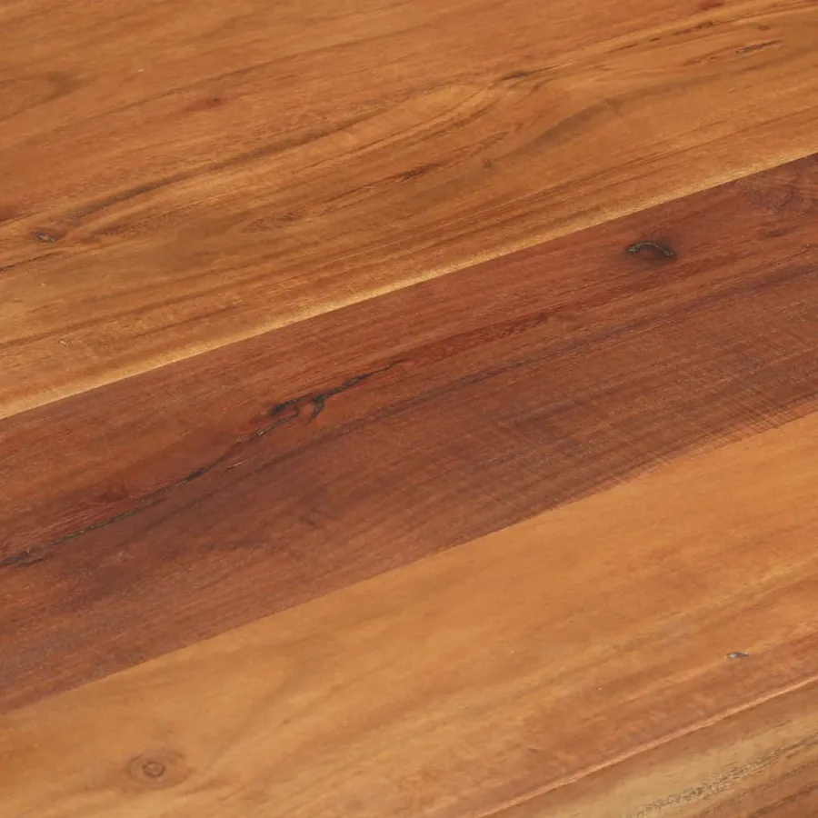 Table de bar bois massif d'acacia et finition miel 110x55x106cm - 7