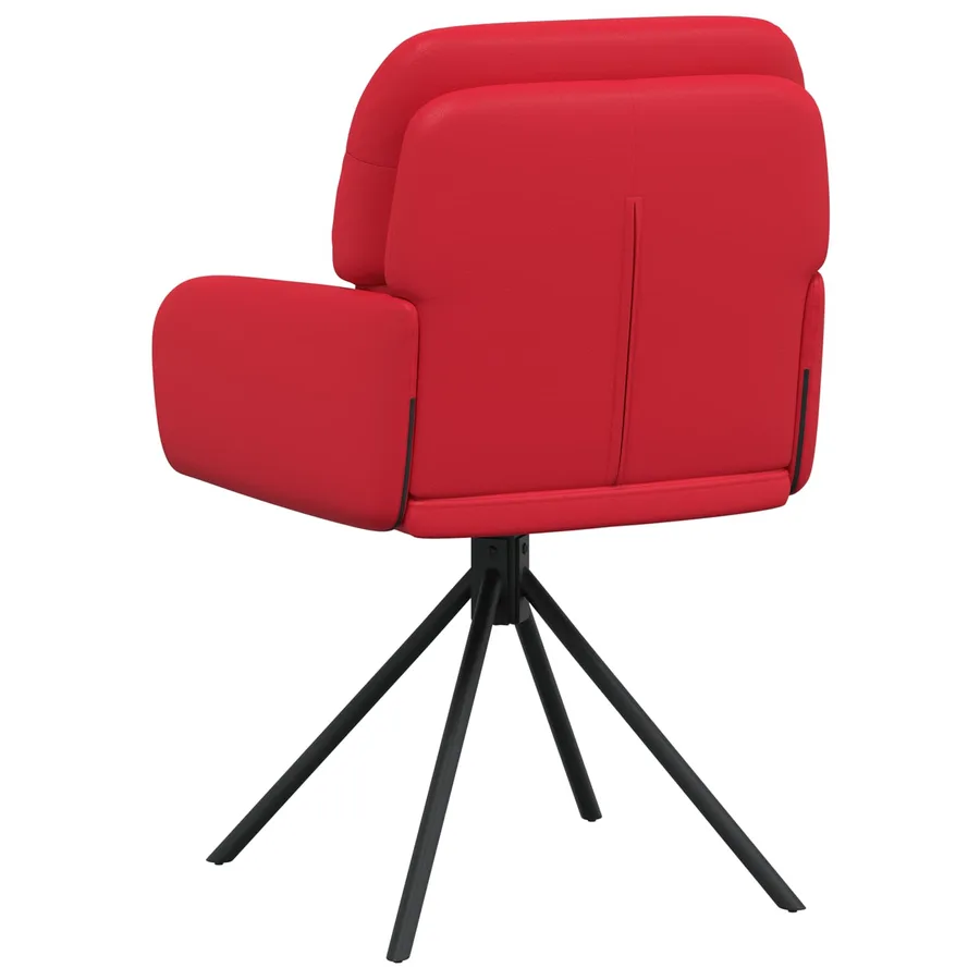 Chaises de salle à manger pivotantes 2 pcs Simili cuir Rouge - 5