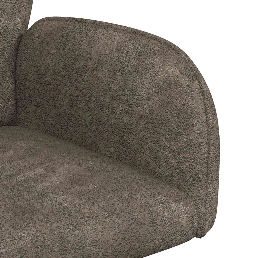 Chaises de salle à manger pivotantes 2 pcs Simili daim - 6