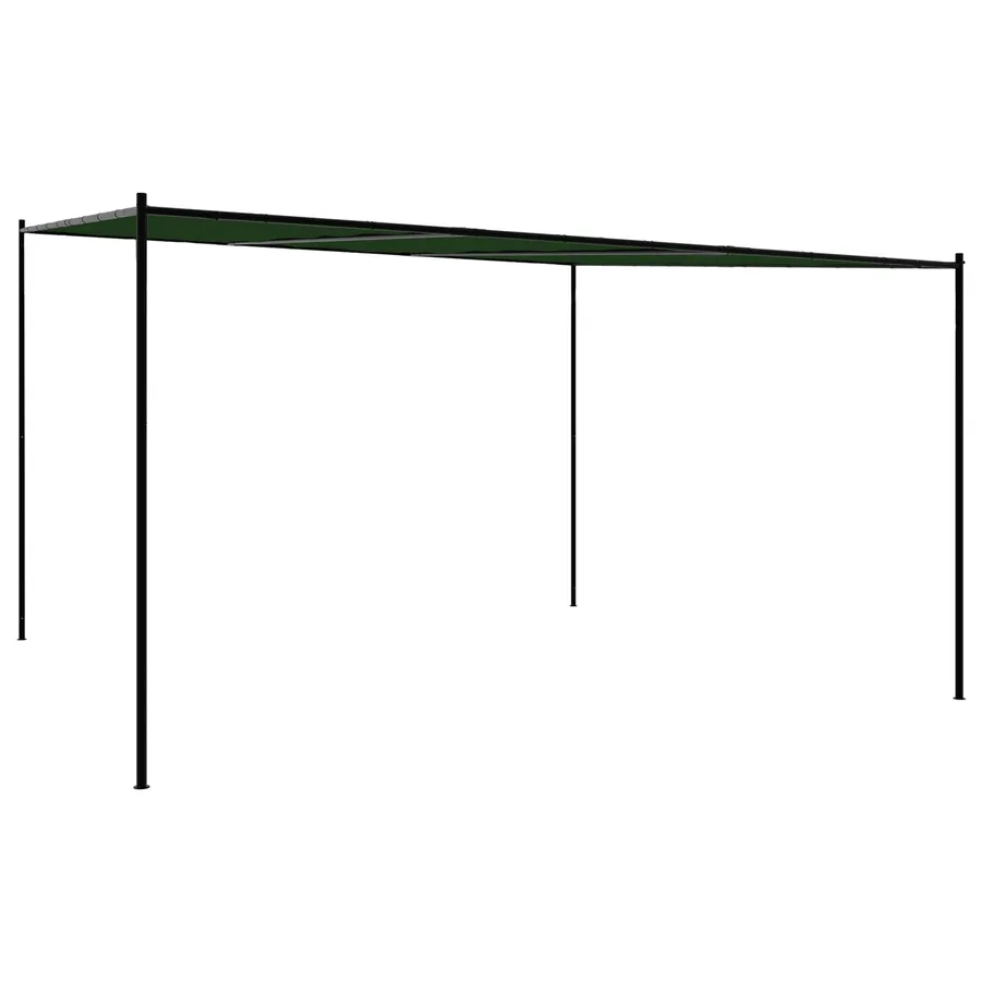 Pavillon 4 x 3,98 x 2,67 m Vert Polyester et Acier - 2