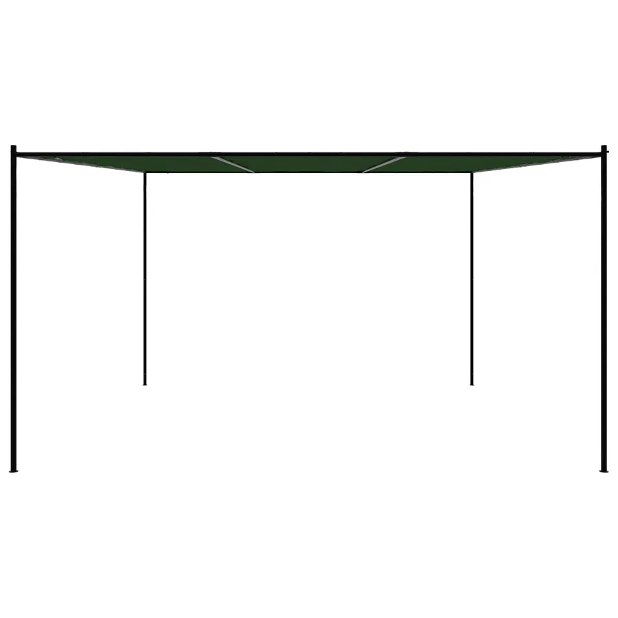Pavillon 4 x 3,98 x 2,67 m Vert Polyester et Acier - 4