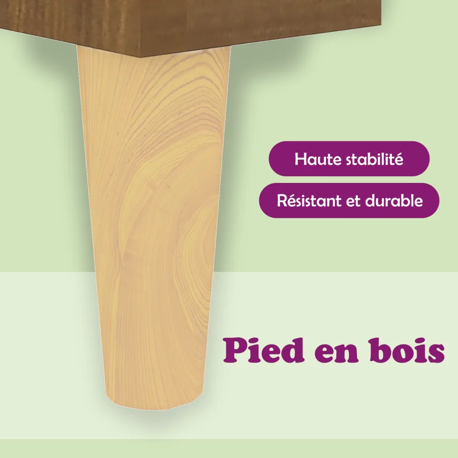 Table basse chêne marron 90x60x35 cm bois d'ingénierie - 10