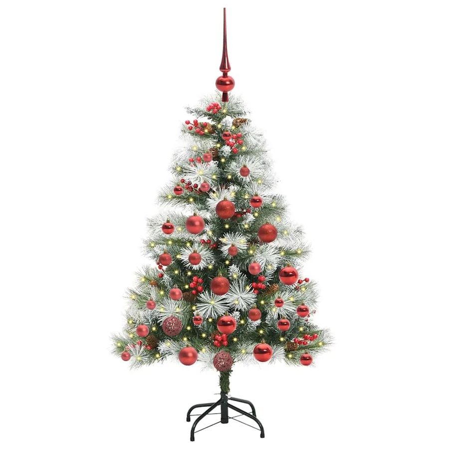 Sapin de Noël artificiel Vert et blanc 120 cm - 3