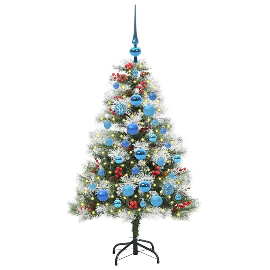 Sapin de Noël artificiel Vert et blanc 120 cm - 3