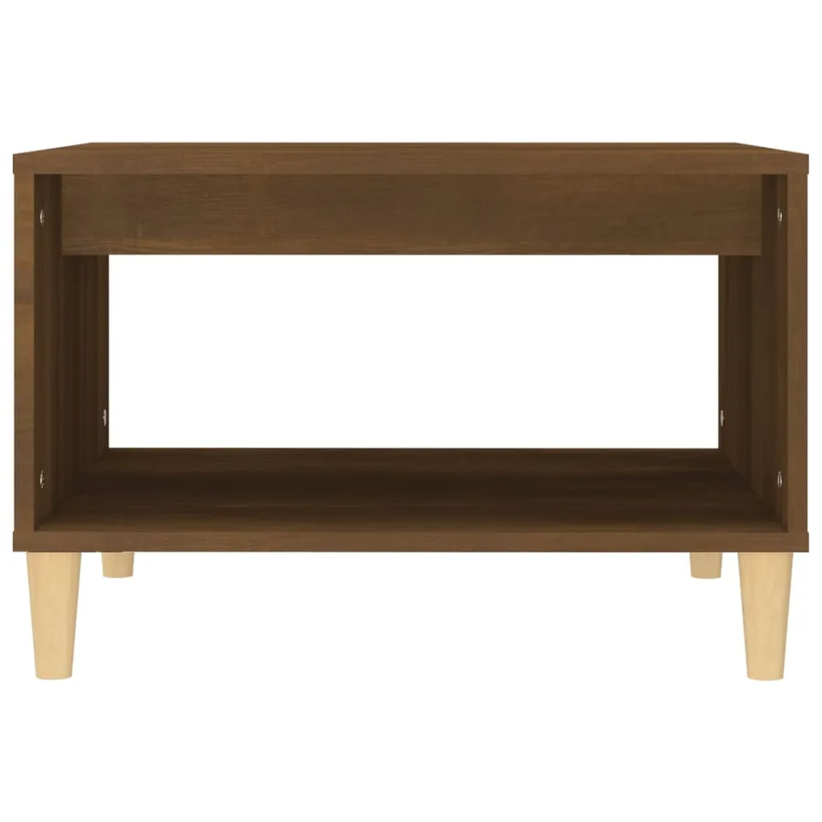Table basse Chêne marron 60x50x40 cm Bois d'ingénierie - 5