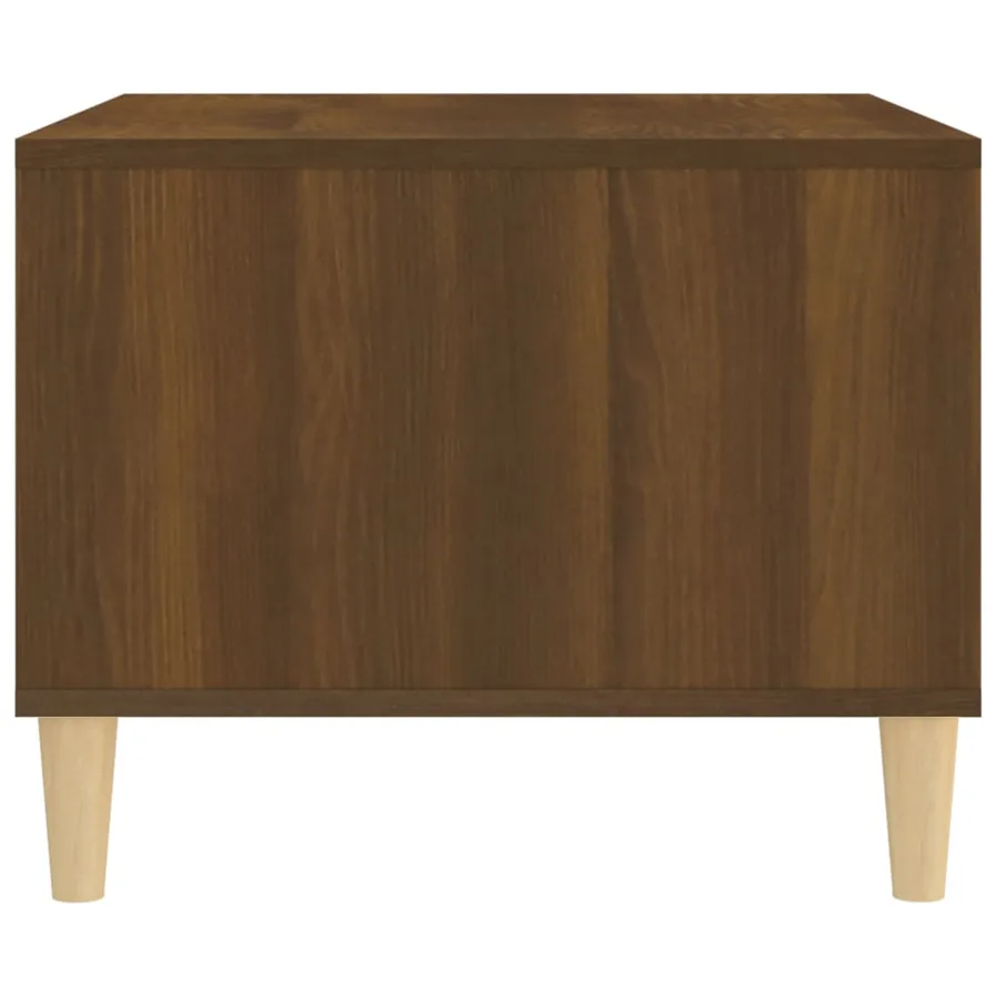 Table basse Chêne marron 60x50x40 cm Bois d'ingénierie - 6