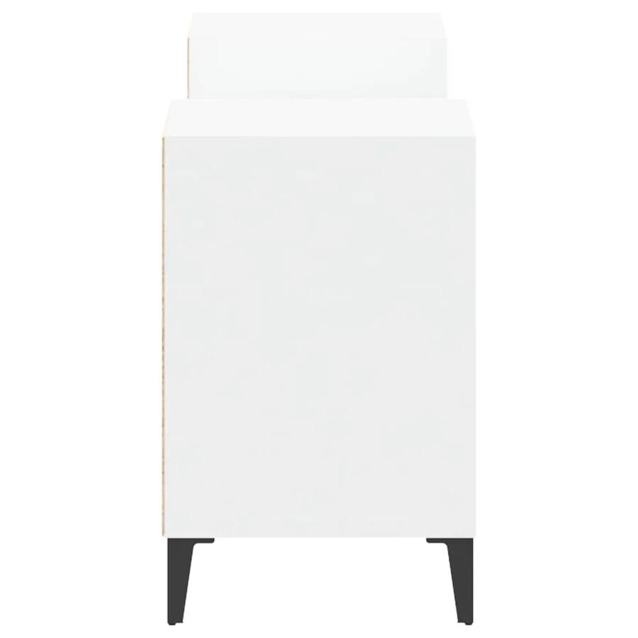 Meuble TV Blanc 160x35x55 cm Bois d'ingénierie - 7