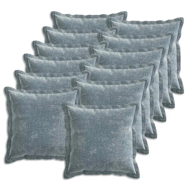 Housse de coussin 12 pcs HOUTEN Bleu clair 40 x 40 cm