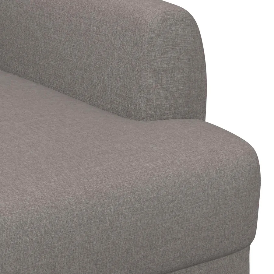 Canapé love seat avec capitonnage en boutons Taupe Tissu - 6