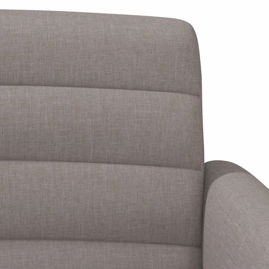 Canapé love seat avec capitonnage en boutons Taupe Tissu - 7