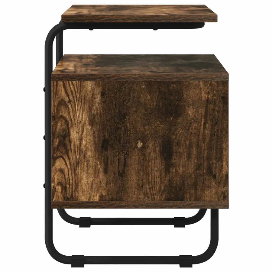 Table de chevet Chêne fumé Bois d'ingénierie - 5