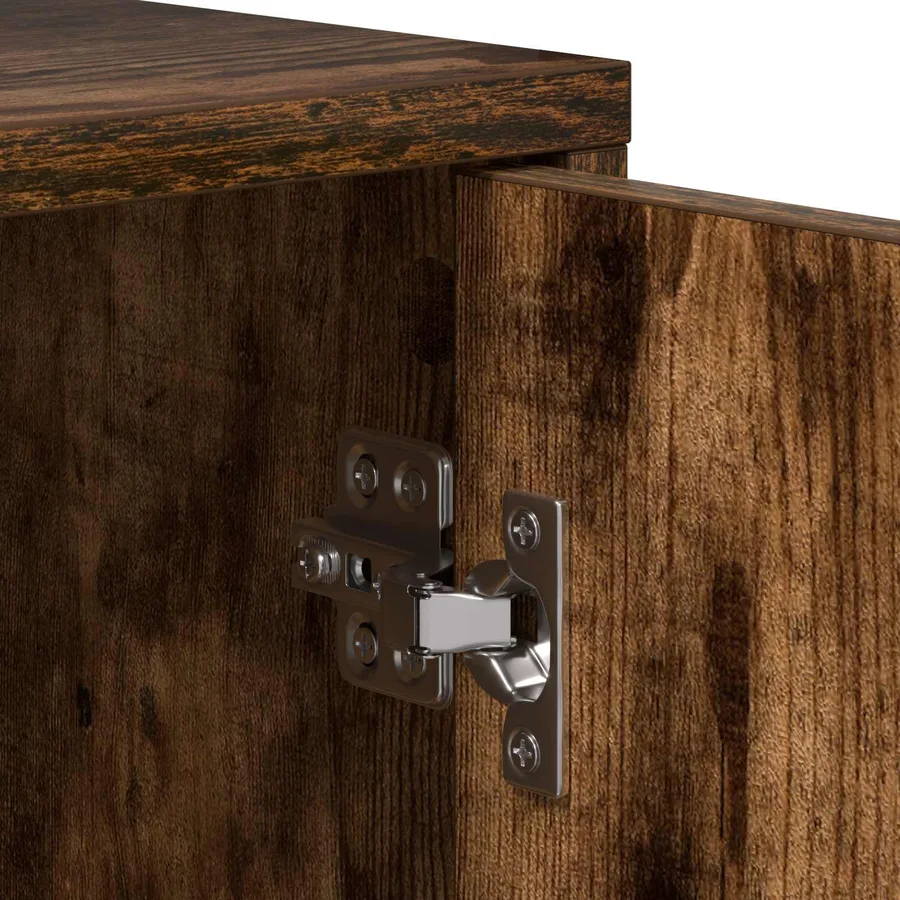 Table de chevet Chêne fumé Bois d'ingénierie - 7