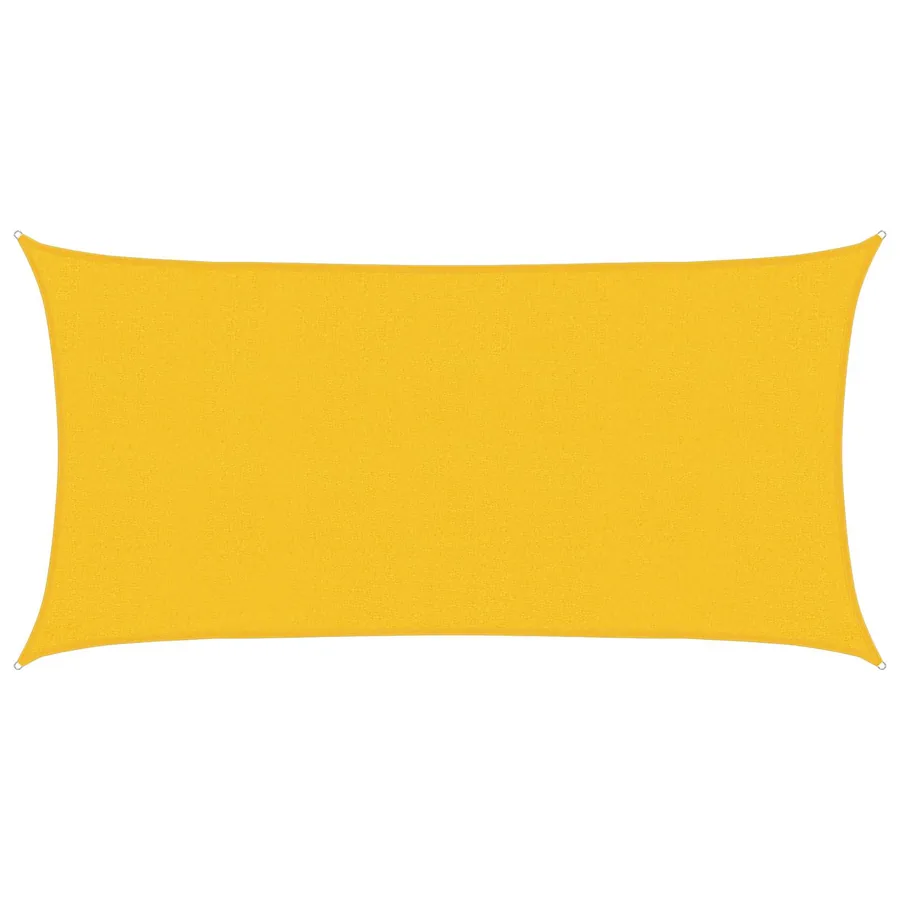 Voile d'ombre Jaune 2,5 x 6 m HDPE