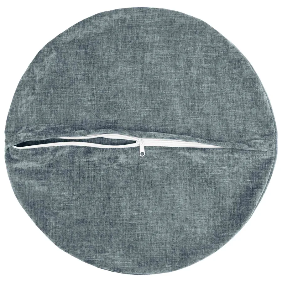 Housse de coussin 6 pcs HEERLEN Bleu clair Ø 30 cm - 3