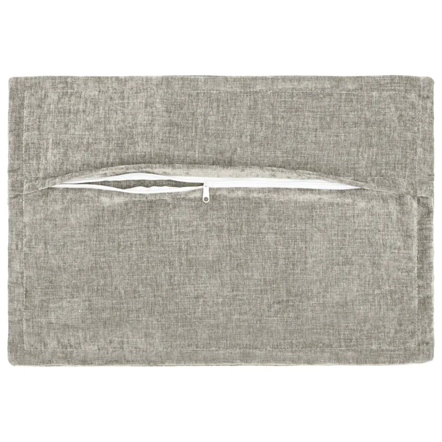 Housse de coussin 2 pcs HOUTEN Gris clair 50 x 75 cm - 3