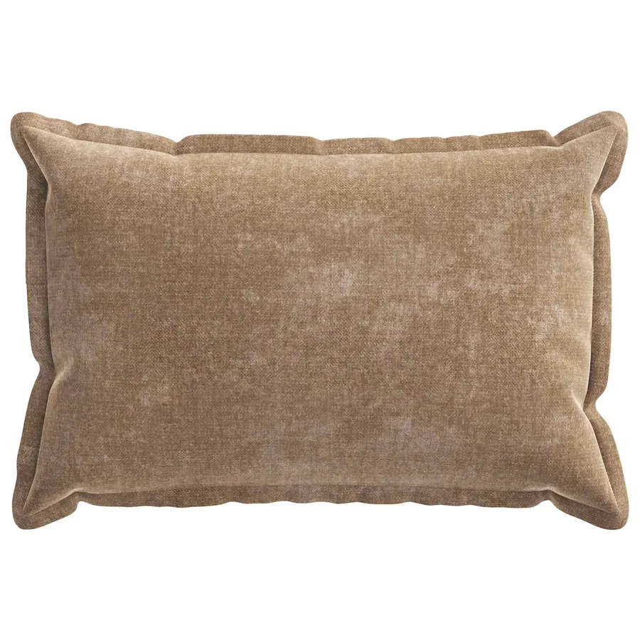 Housse de coussin 6 pcs HOUTEN Marron 40 x 60 cm Tissu Chenille - 2