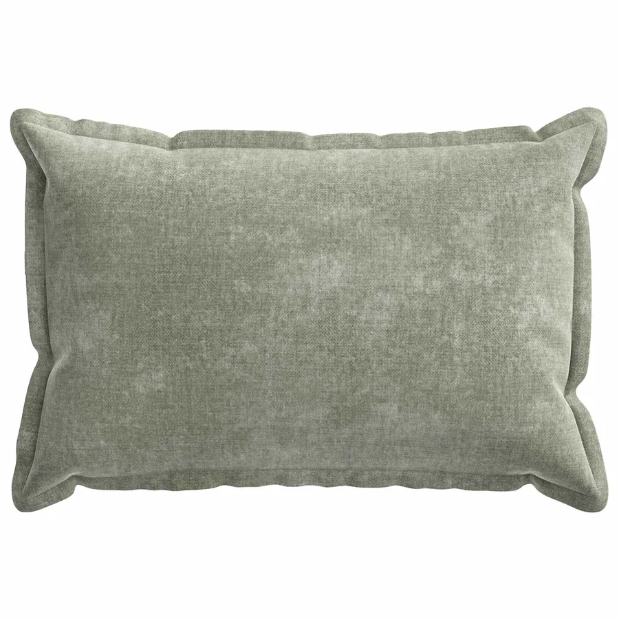 Housse de coussin 6 pcs HOUTEN Vert 40 x 60 cm Tissu Chenille - 2