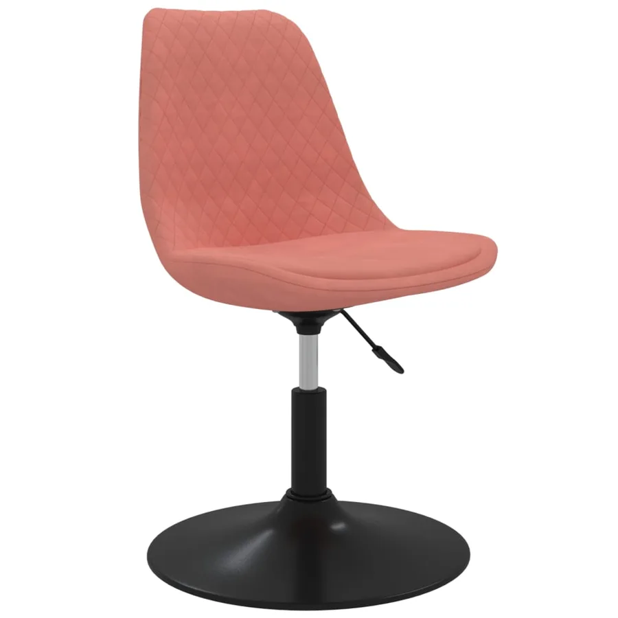 Chaises à manger pivotantes lot de 4 Rose Velours - 3