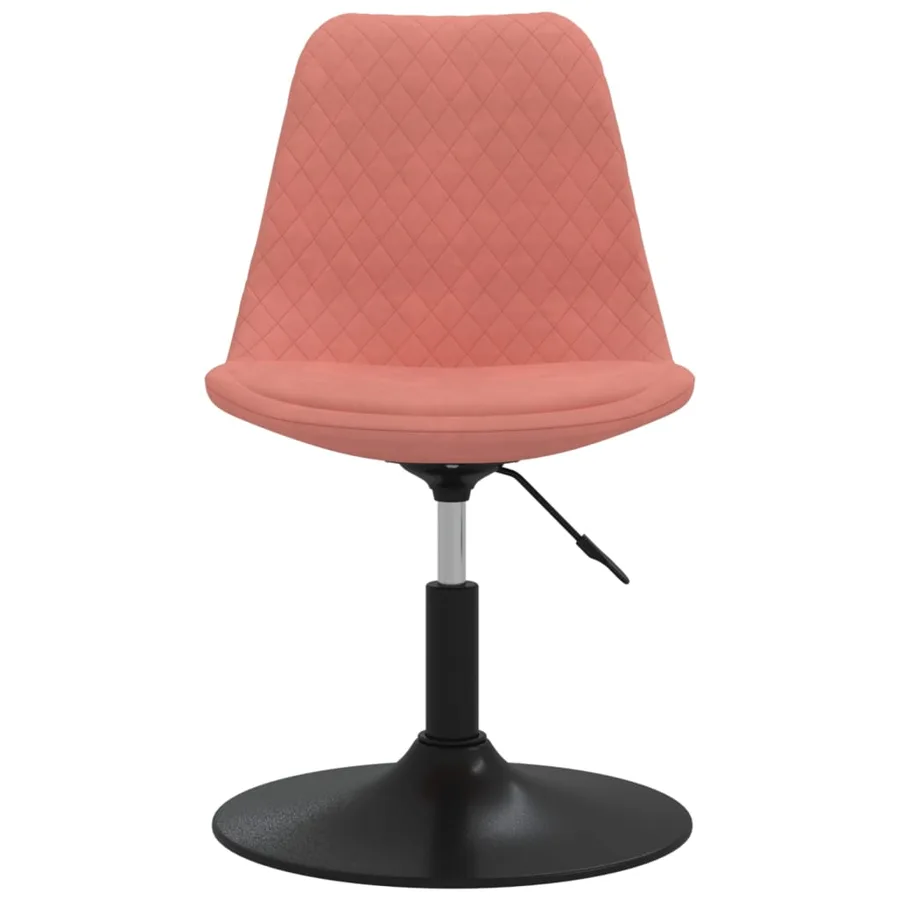 Chaises à manger pivotantes lot de 4 Rose Velours - 4