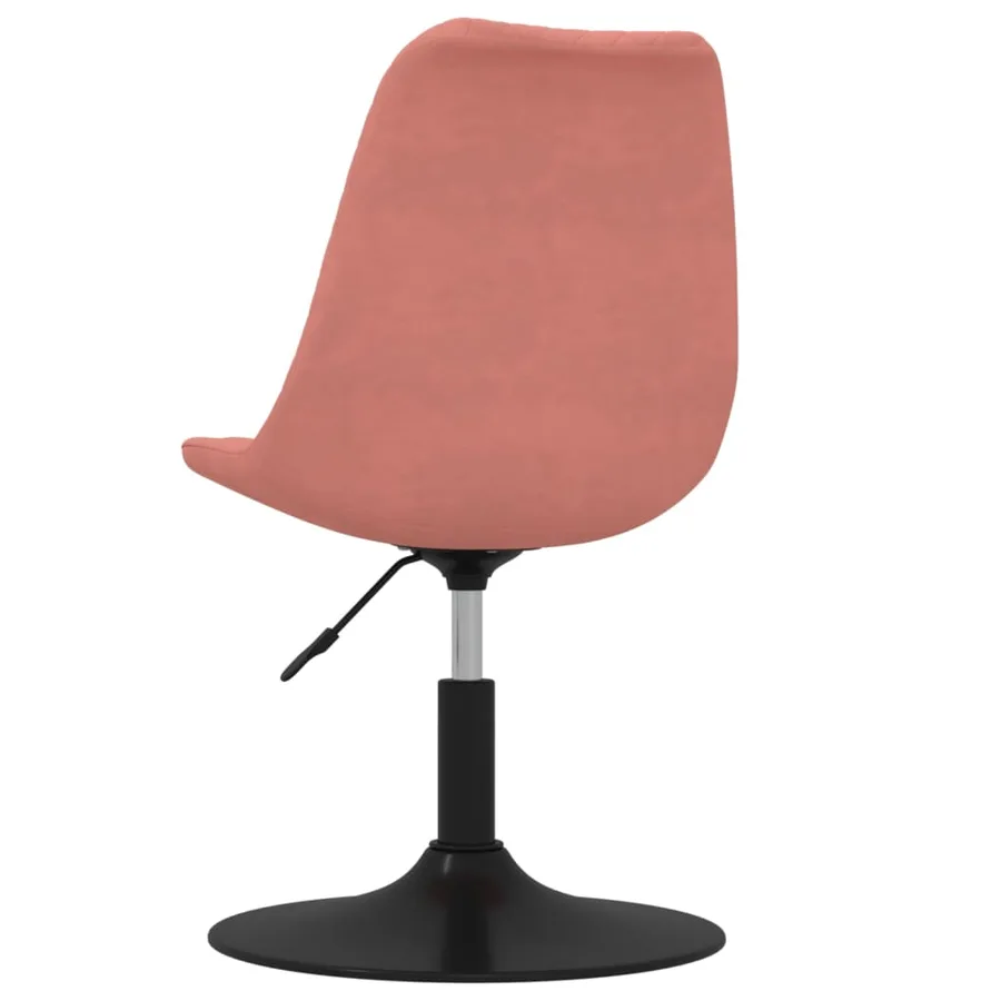 Chaises à manger pivotantes lot de 4 Rose Velours - 6