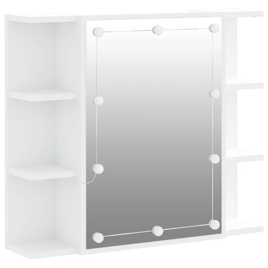 Armoire à miroir avec LED Blanc 70x16,5x60 cm - 2