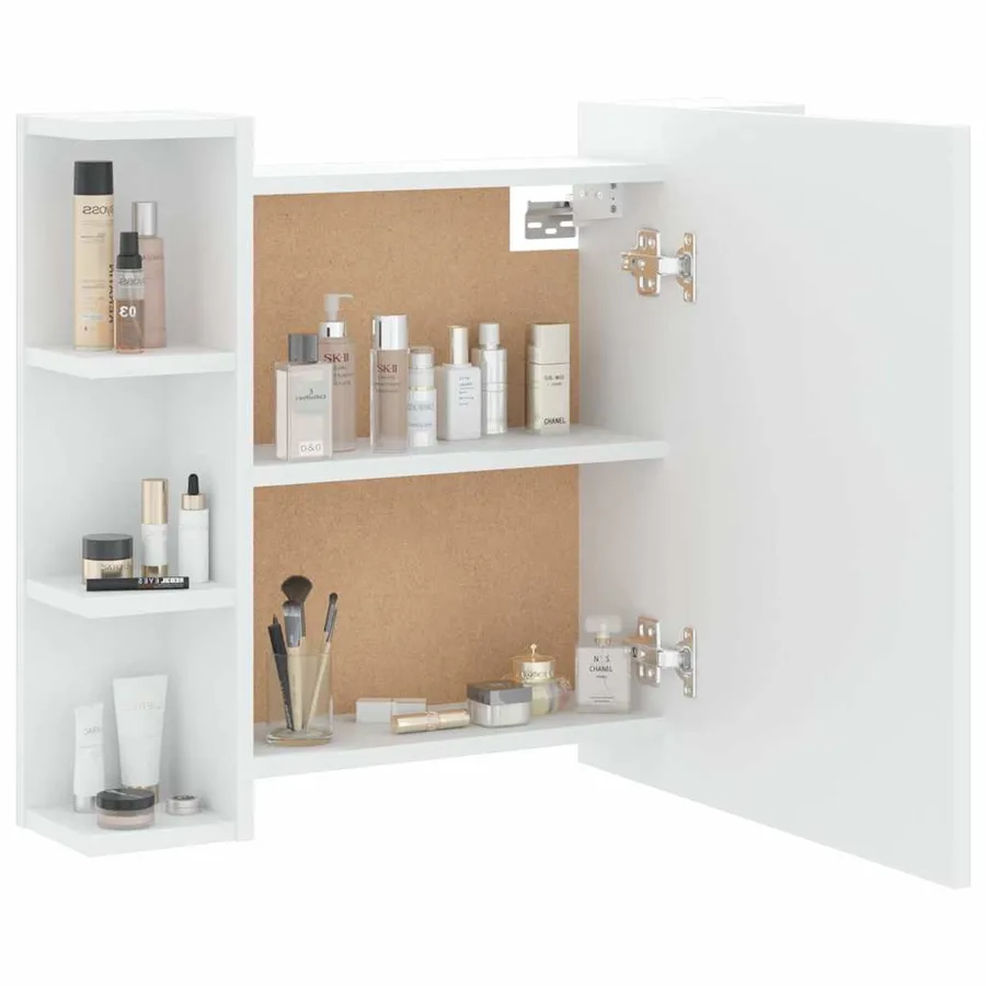 Armoire à miroir avec LED Blanc 70x16,5x60 cm - 7