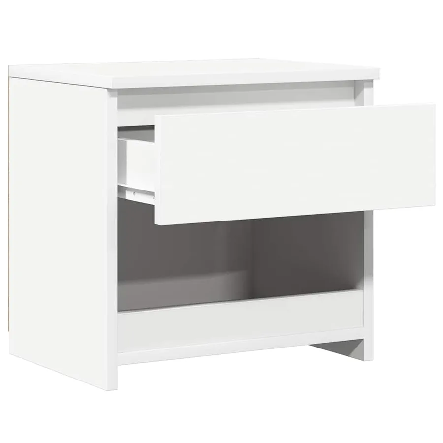 Tables de chevet 2 pcs Blanc 40x30x39 cm Bois d'ingénierie - 10