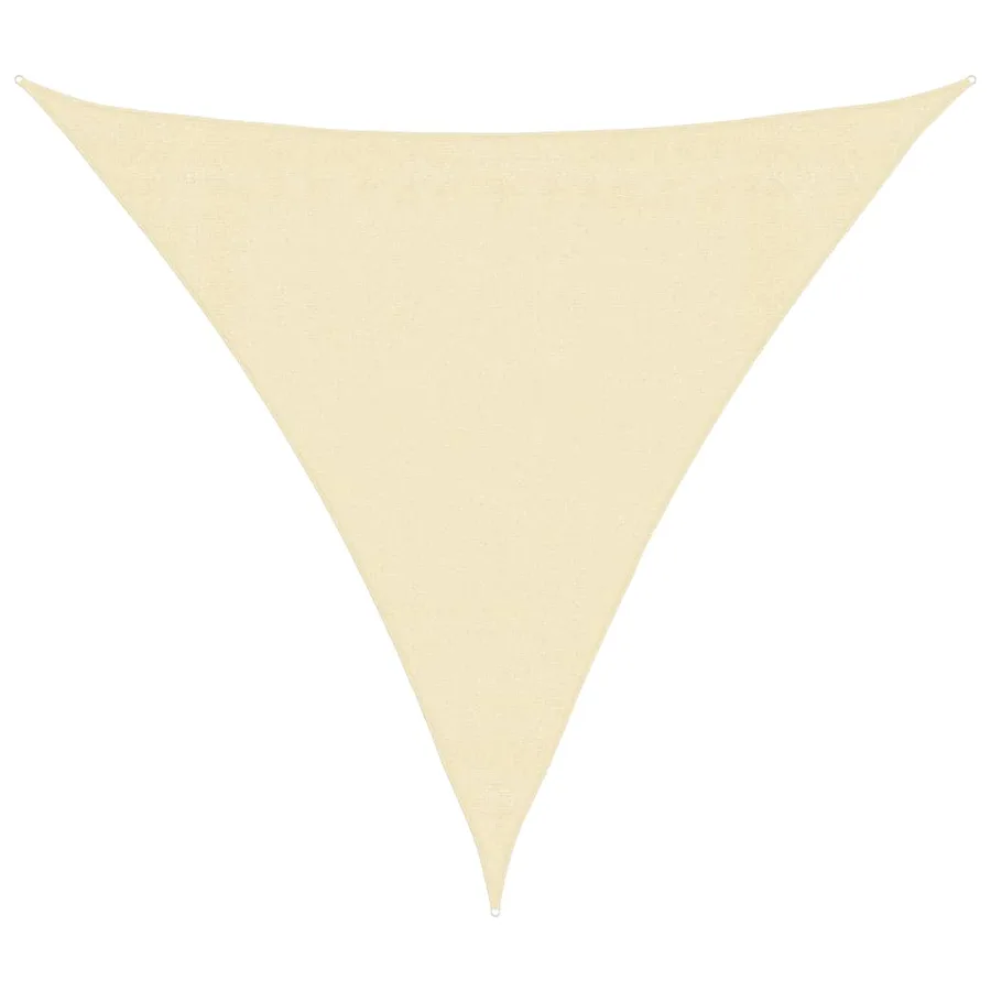Voile d'ombrage 160 g/m² Crème 3x3x3 m PEHD - 2