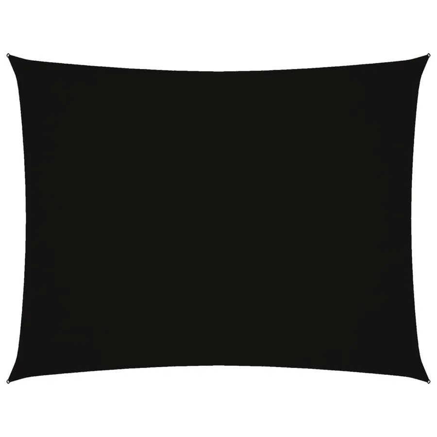 Voile de parasol tissu oxford rectangulaire 2,5x3,5 m noir - 2