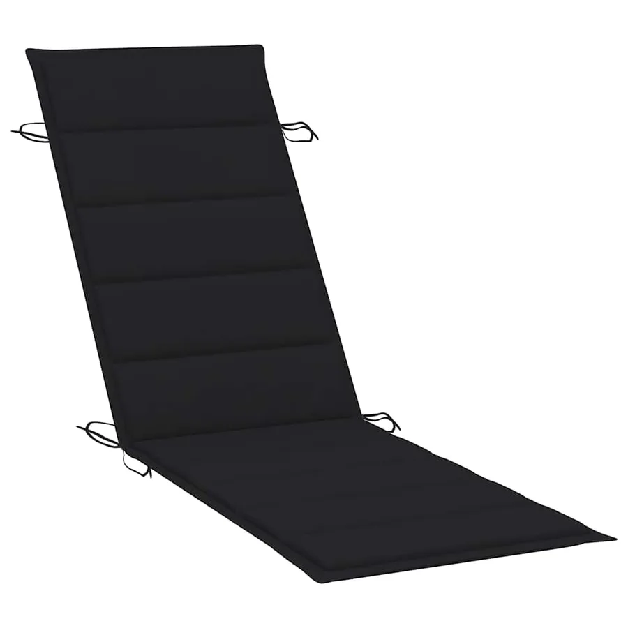 Chaises longues lot de 2 avec coussins Bois d'acacia solide - 7